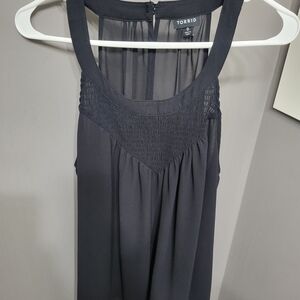 Torrid Black Sleeveless Blouse